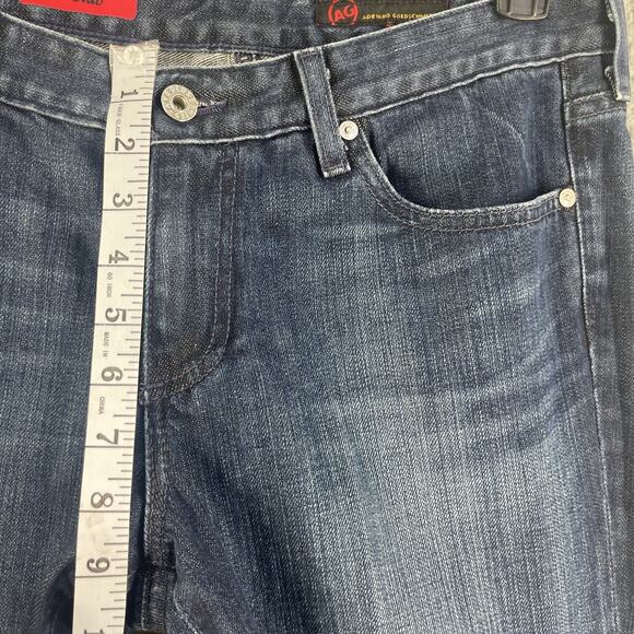 AG Adriano Goldschmied Jeans Womens 32 R Blue The Club Flare Denim Made USA - Picture 10 of 16
